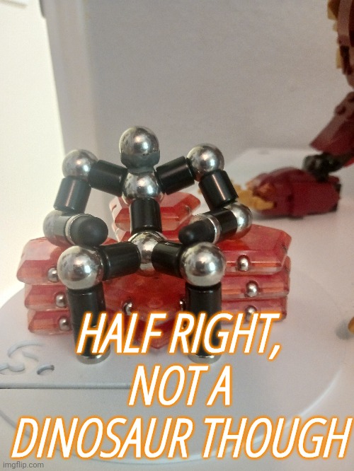 HALF RIGHT, NOT A DINOSAUR THOUGH | made w/ Imgflip meme maker