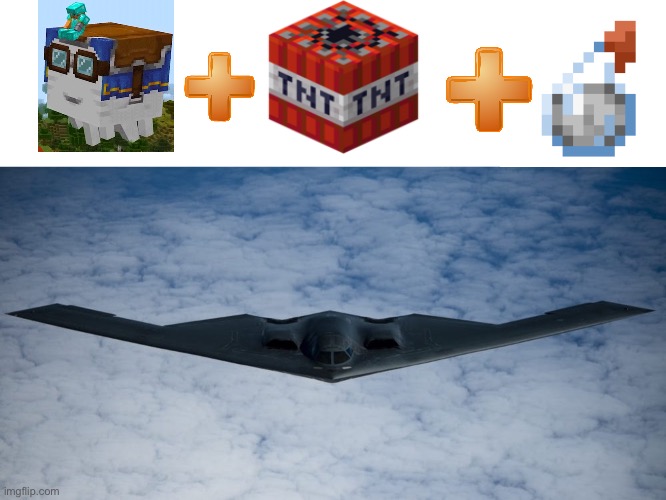 Perhaps | image tagged in b2 bomber,msmg | made w/ Imgflip meme maker