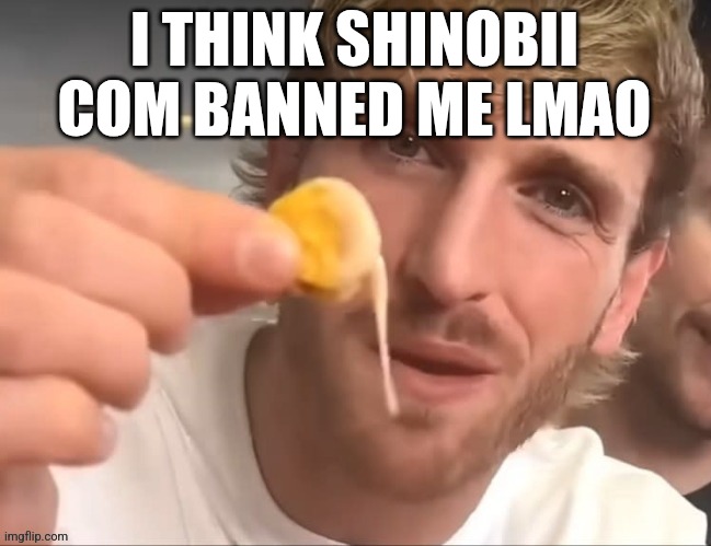 I like my cheese drippy bruh | I THINK SHINOBII COM BANNED ME LMAO | image tagged in i like my cheese drippy bruh | made w/ Imgflip meme maker