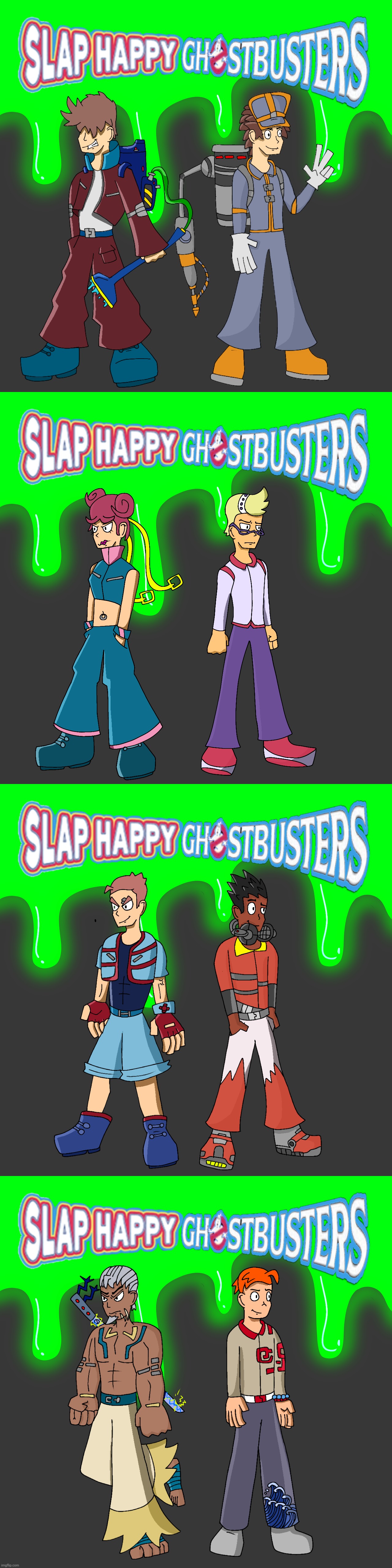 Slap Happy Rhythm Busters & Ghostbusters crossover art I made | made w/ Imgflip meme maker