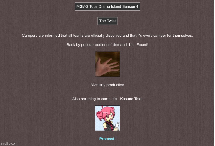 Welcome back to the camp, FOXED AND KASANE TETO!!! | made w/ Imgflip meme maker
