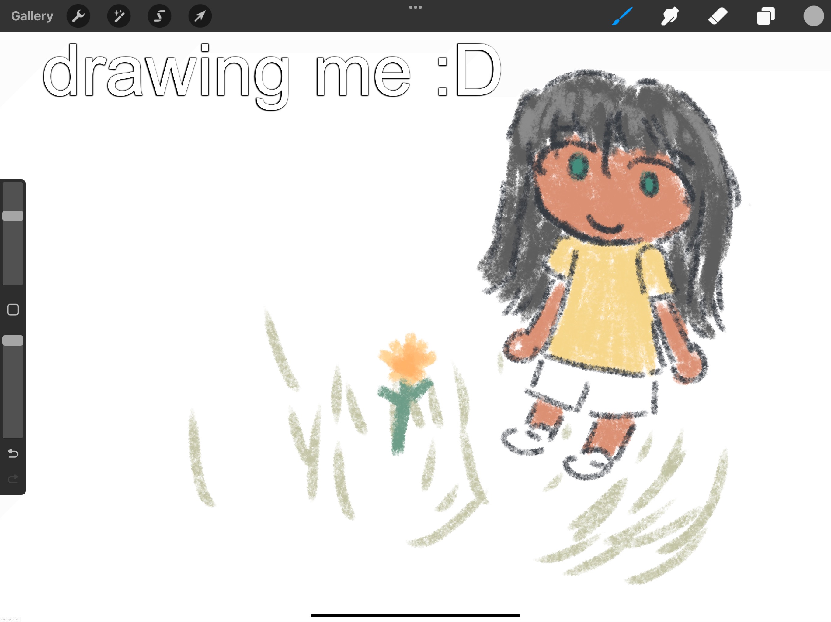 drawing me :D | made w/ Imgflip meme maker