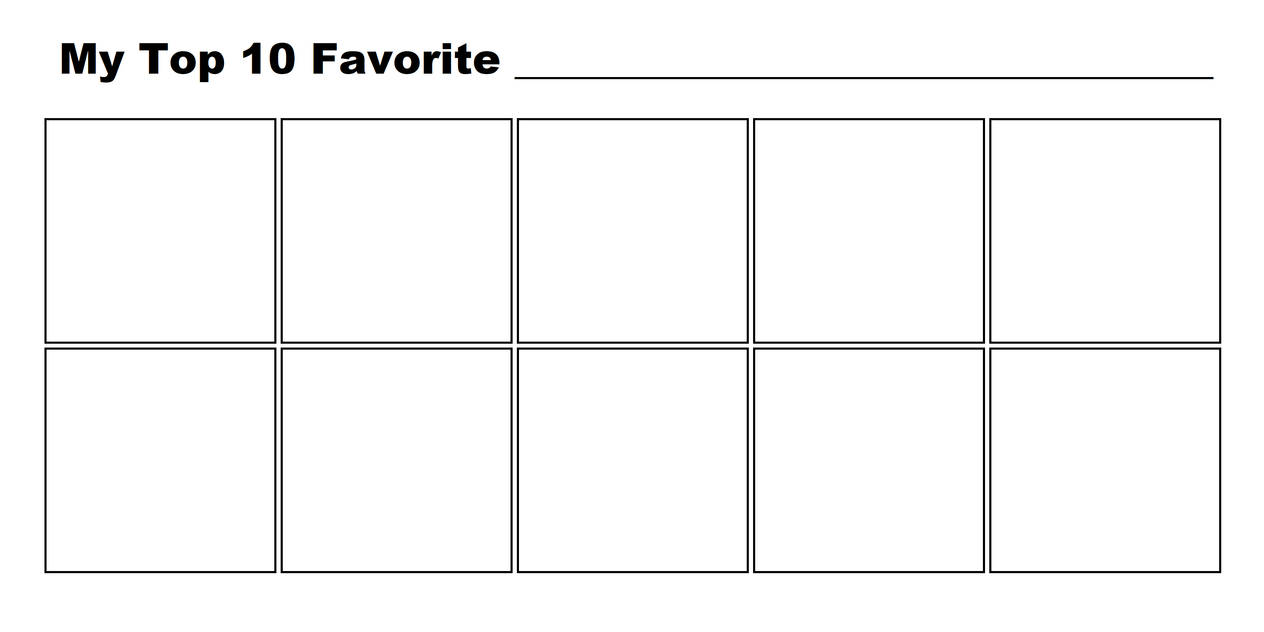top 10 favorite Blank Meme Template