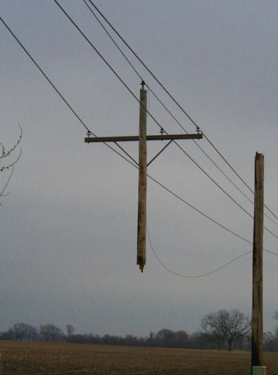 Broken Electrical Line Pole Blank Meme Template