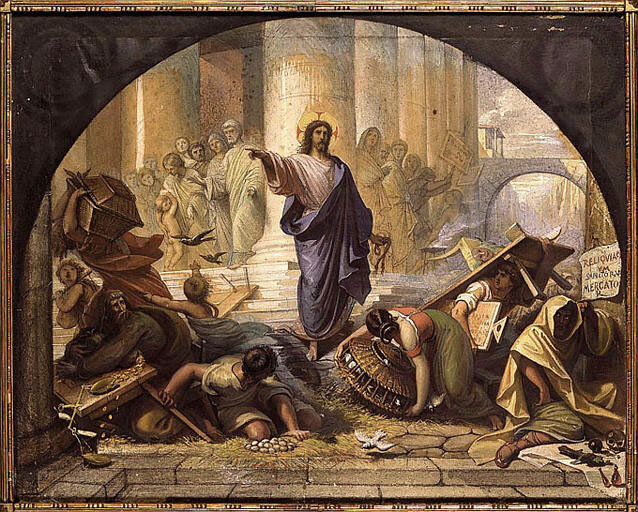 Jesus temple cleanse Blank Meme Template