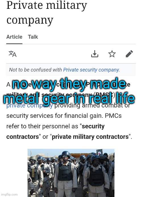 no way they made metal gear in real life | made w/ Imgflip meme maker