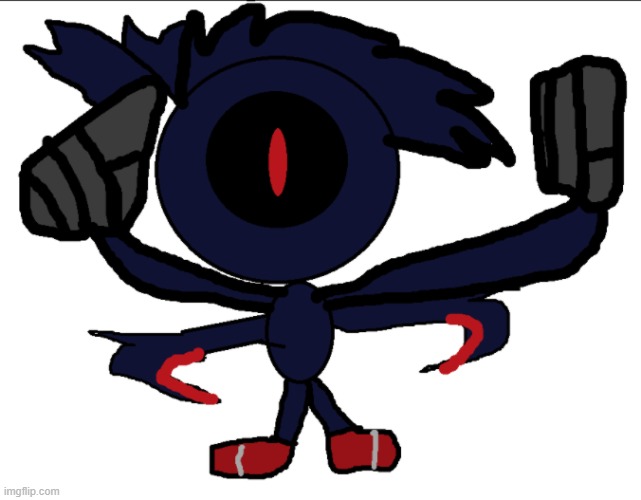 void.exe (custom oc/custom sonic.exe | image tagged in hi | made w/ Imgflip meme maker