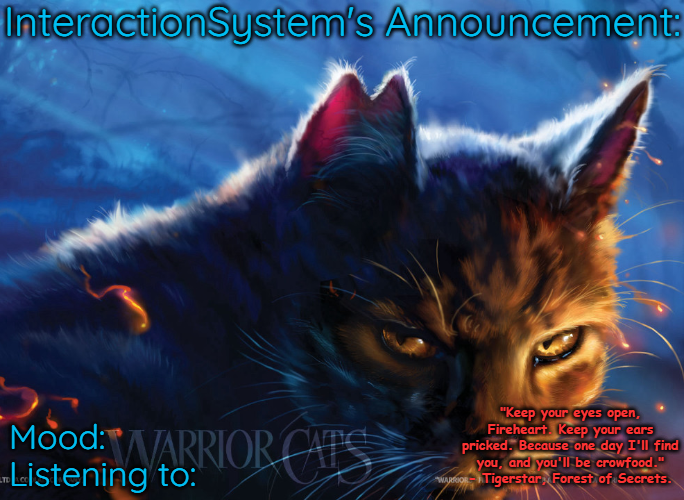 Interaction System's Announcement Blank Meme Template
