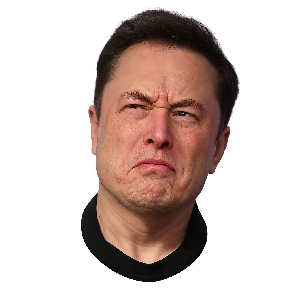 Elon Musk weird face Blank Meme Template