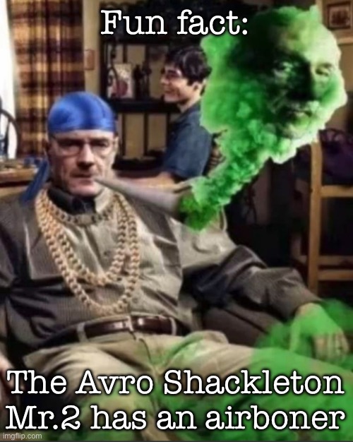 Waltuh | Fun fact:; The Avro Shackleton Mr.2 has an airboner | image tagged in waltuh,msmg | made w/ Imgflip meme maker
