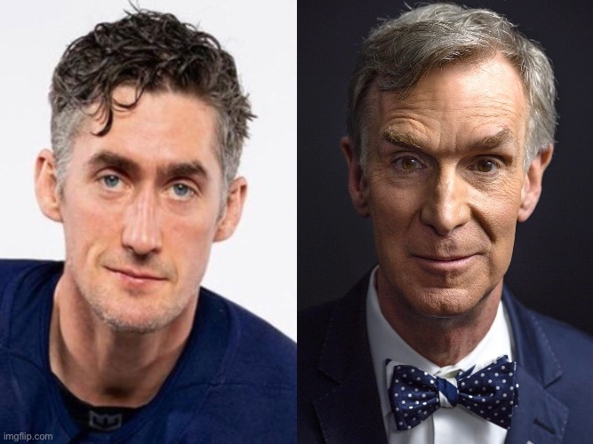 Brock Nelson looks like Bill Nye | made w/ Imgflip meme maker