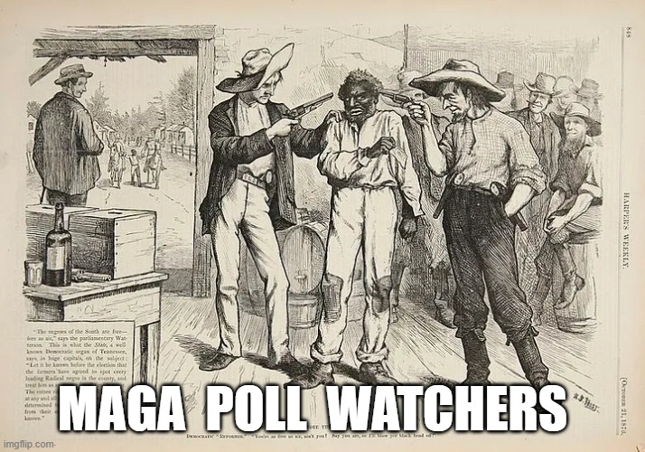 Making Elections Great Again | MAGA  POLL  WATCHERS | image tagged in voting | made w/ Imgflip meme maker