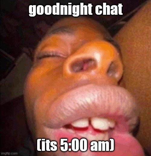 gn | goodnight chat; (its 5:00 am) | made w/ Imgflip meme maker