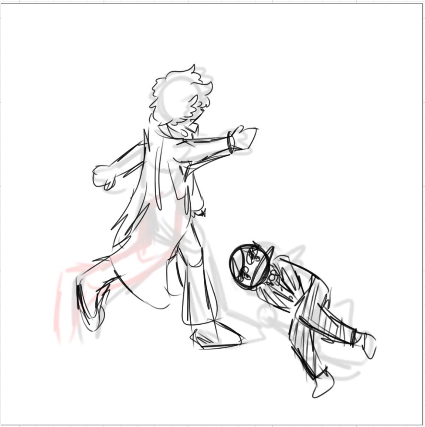 Sherlock kicking Moriarty's balls Blank Meme Template