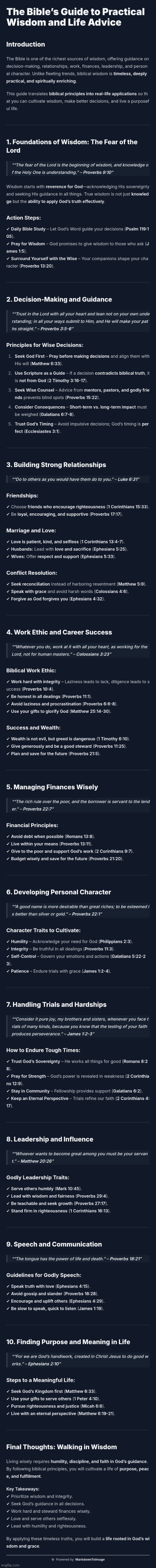 Practical Christian Wisdom :> | image tagged in simothefinlandized,christianity,wisdom,infographics,tutorial | made w/ Imgflip meme maker