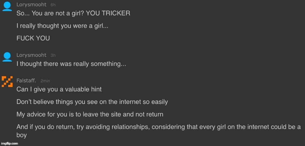 Context: Norther trolled a new Lisci09 alt | image tagged in memes,msmg | made w/ Imgflip meme maker