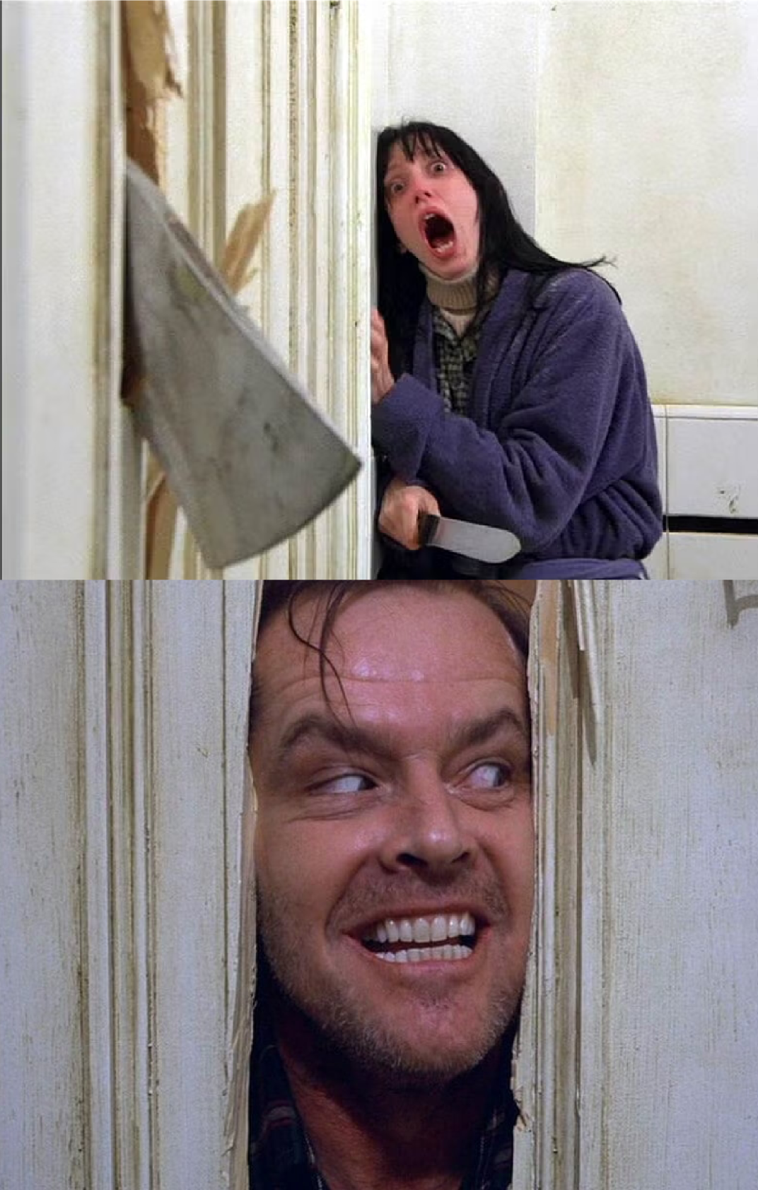 High Quality Here's Johnny! Blank Meme Template