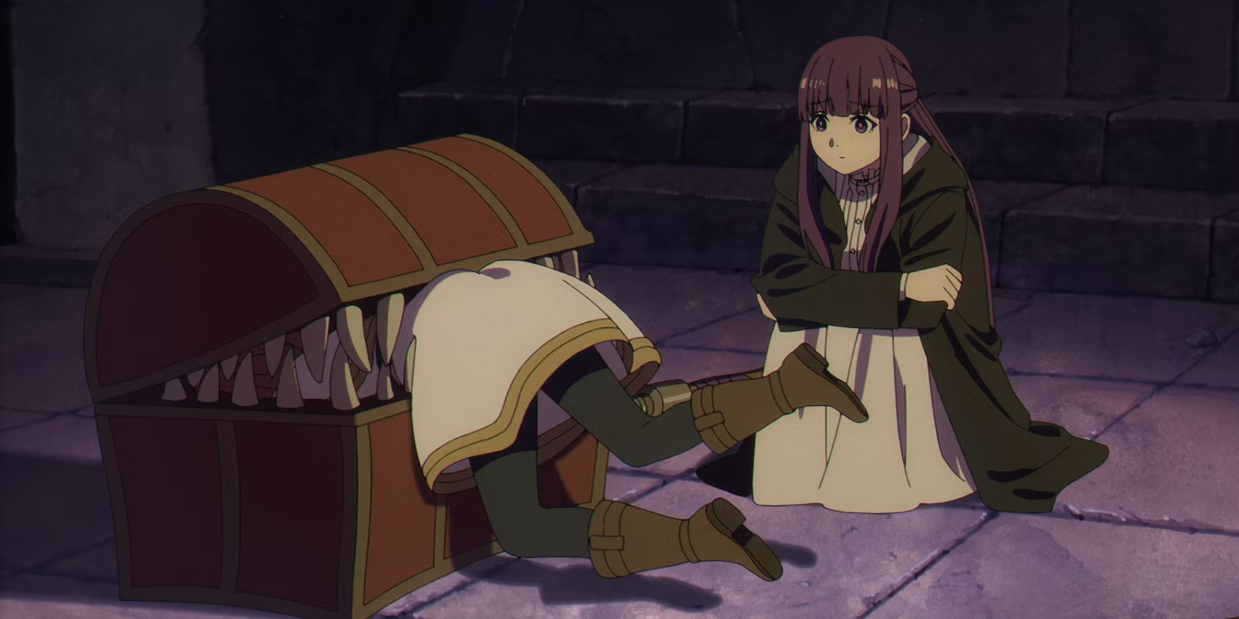 Frieren and the inevitable mimic Blank Meme Template