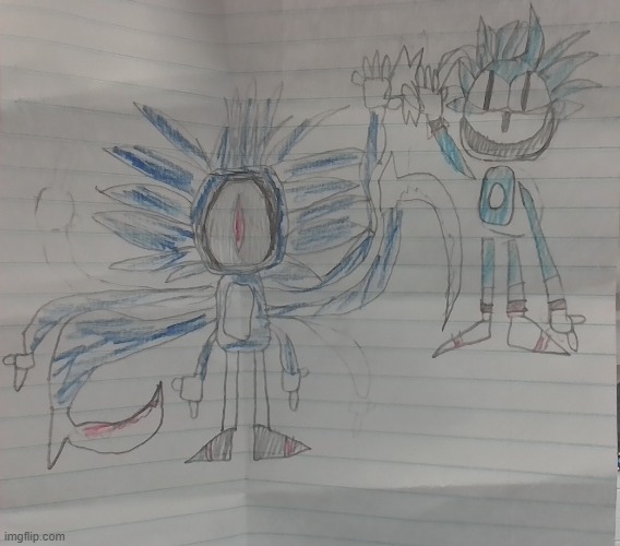 i gave void a friend (rewrite sonic) | image tagged in hi | made w/ Imgflip meme maker