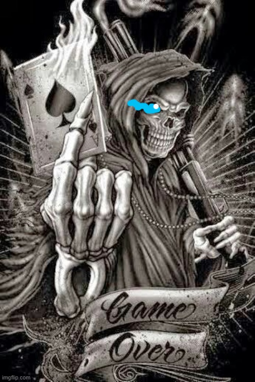 another edgepost | image tagged in edgy grim reaper | made w/ Imgflip meme maker