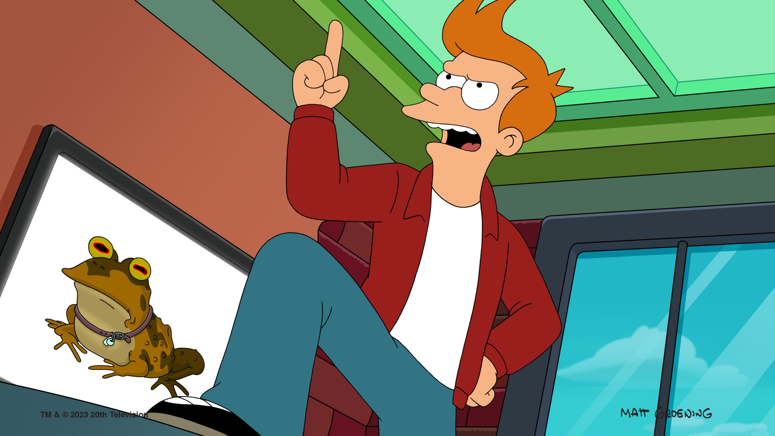 Declaring Fry Blank Meme Template