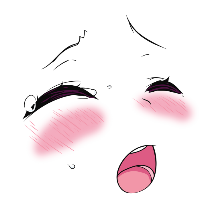 uwu horny face Blank Meme Template