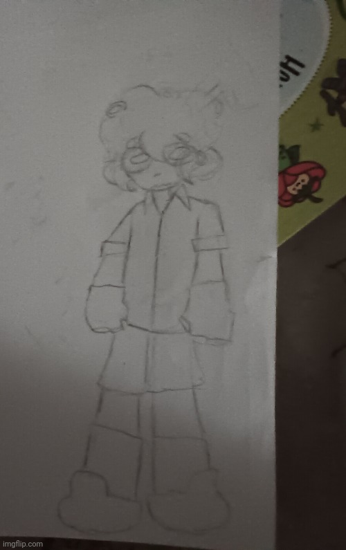 WIP redesign of one of my main splat ocs (who's also my Agent 8), Bunii! (also doing some experimenting with their backstory) | made w/ Imgflip meme maker