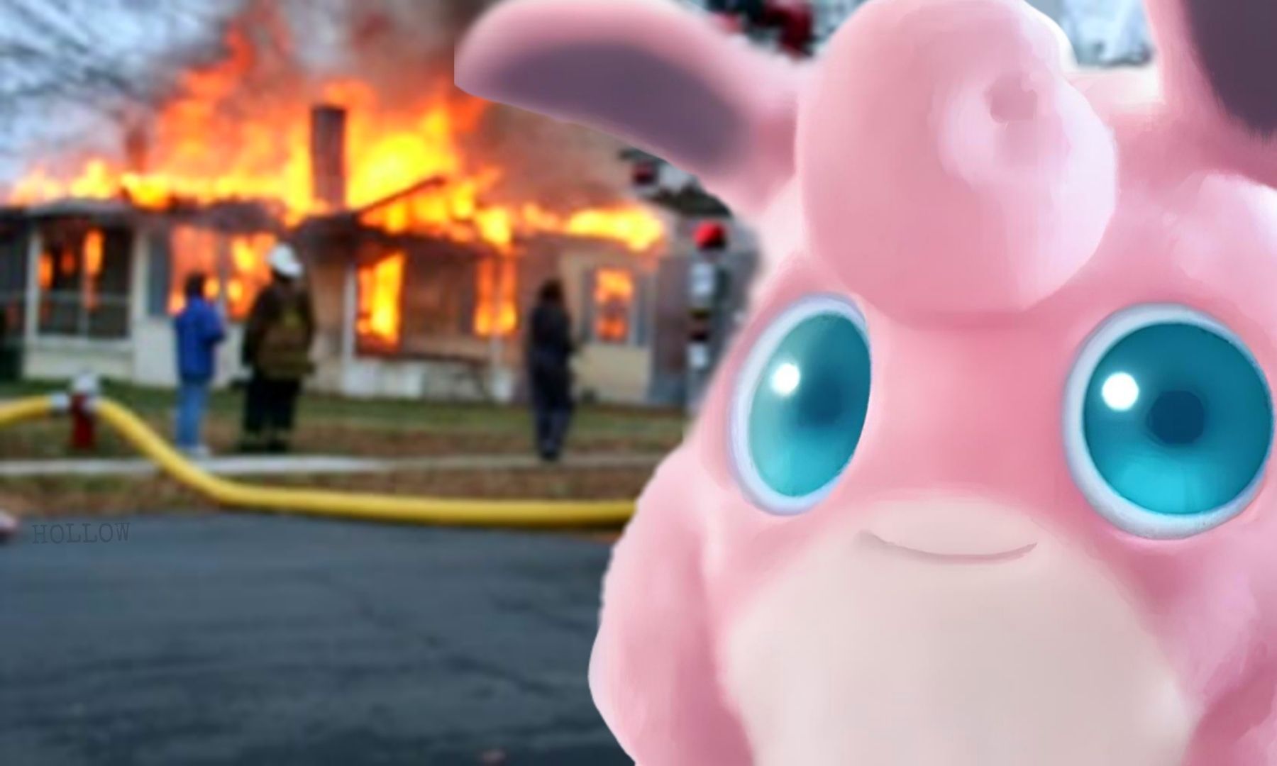 Disaster Wigglytuff Blank Meme Template