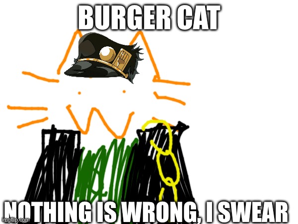 BURGER CAT; NOTHING IS WRONG, I SWEAR | made w/ Imgflip meme maker