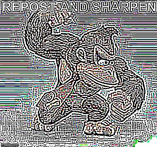 Repost and sharpen it | image tagged in sharnp | made w/ Imgflip meme maker