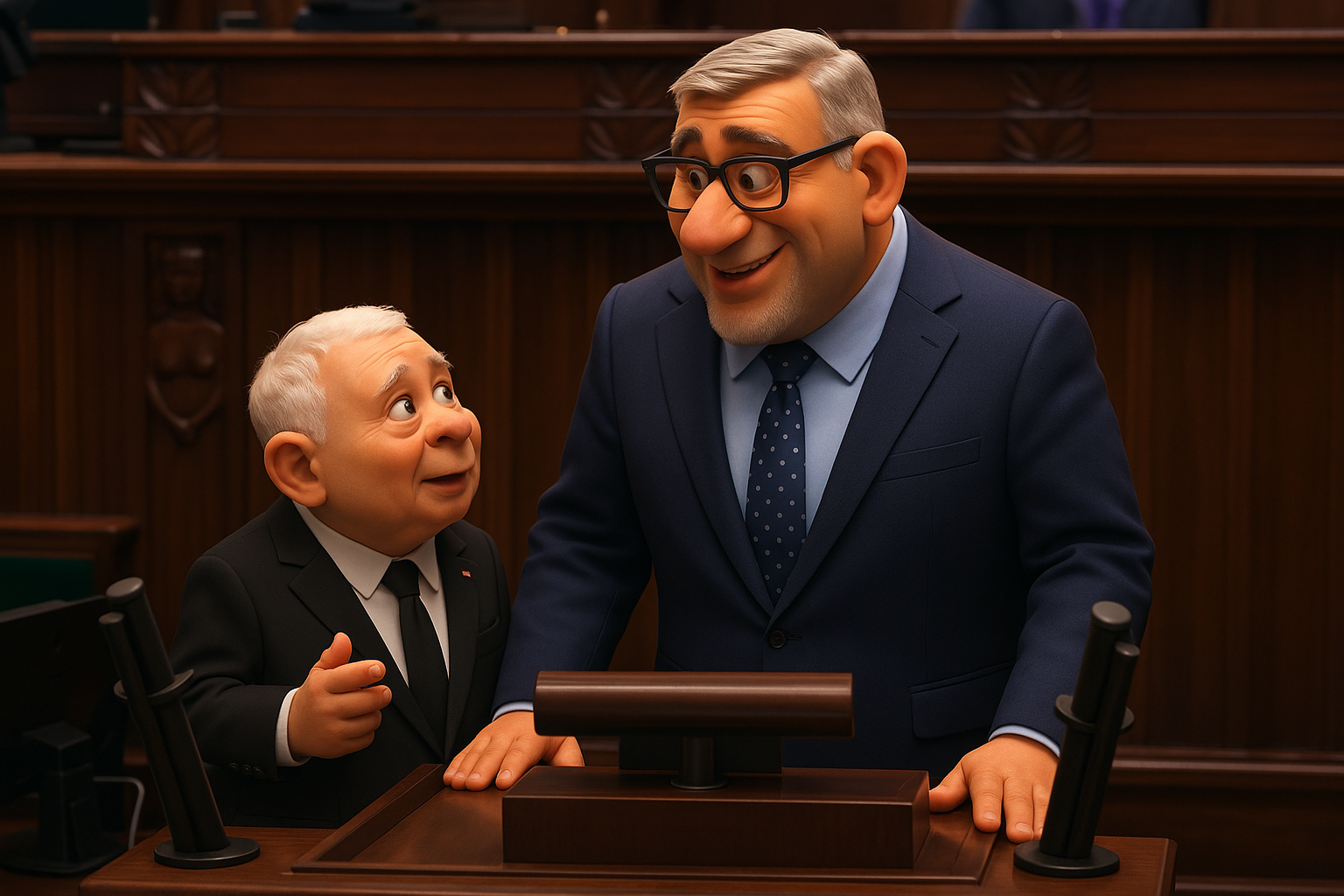 Giertych vs Kaczyński Blank Meme Template