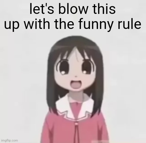 osaka is scary uncropped | let's blow this up with the funny rule | image tagged in osaka is scary uncropped | made w/ Imgflip meme maker