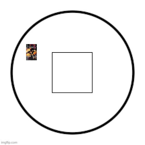 low quality shadow the hedgehog. bottom comment changes the circle | made w/ Imgflip meme maker