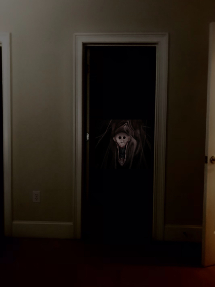 Creepy photo Blank Meme Template