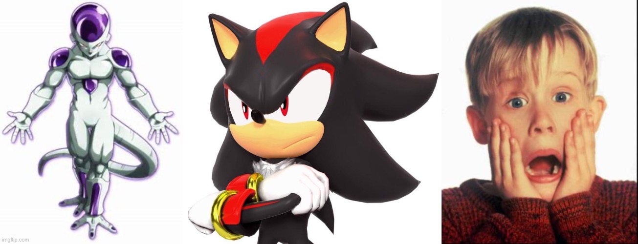 image tagged in frieza,shadow the hedgehog,home alone kid | made w/ Imgflip meme maker