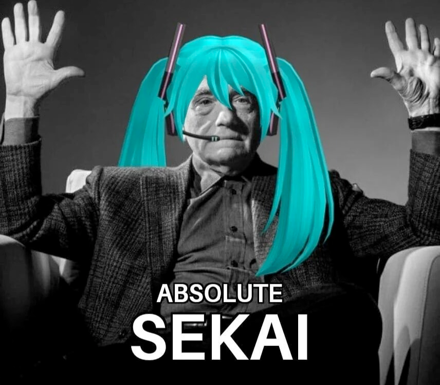 High Quality Absolute Sekai Hatsune Miku Blank Meme Template
