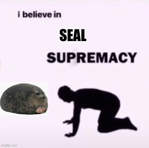 I believe in supremacy | SEAL | image tagged in i believe in supremacy | made w/ Imgflip meme maker