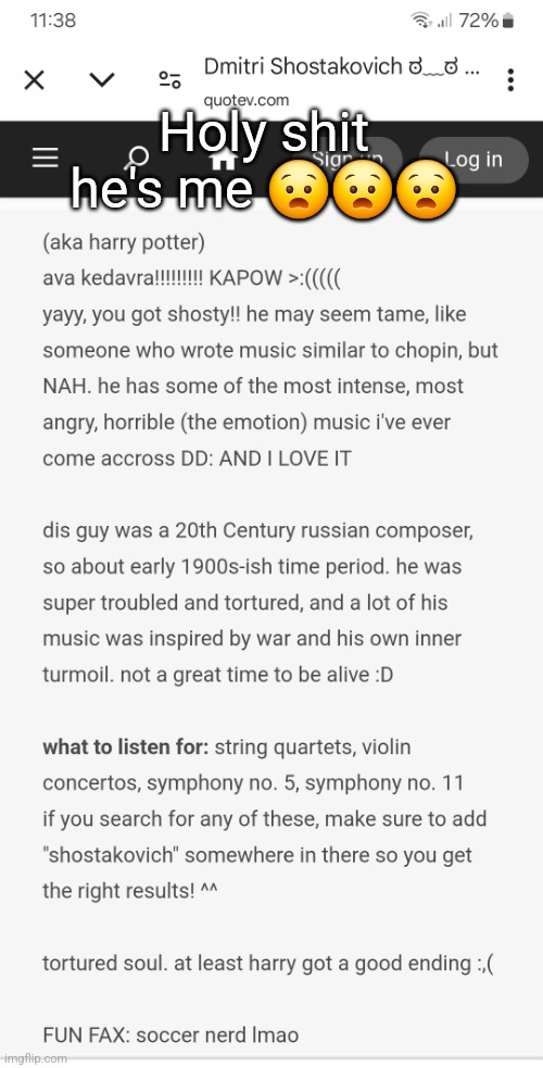 I love the avada kedavra man | Holy shit he's me 😧😧😧 | made w/ Imgflip meme maker