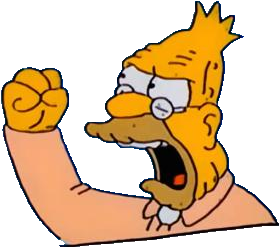 Old man yells at Blank Meme Template