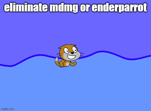 scratch car in wator | eliminate mdmg or enderparrot | image tagged in scratch car in wator | made w/ Imgflip meme maker