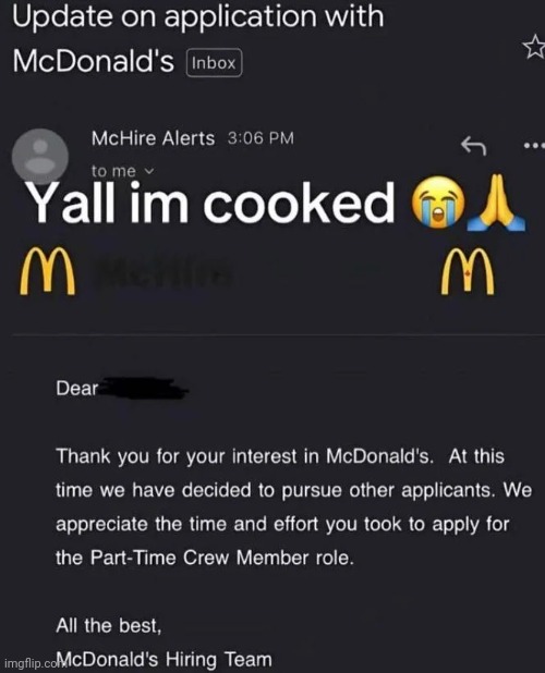 At least they sent a email back | image tagged in memes,msmg | made w/ Imgflip meme maker