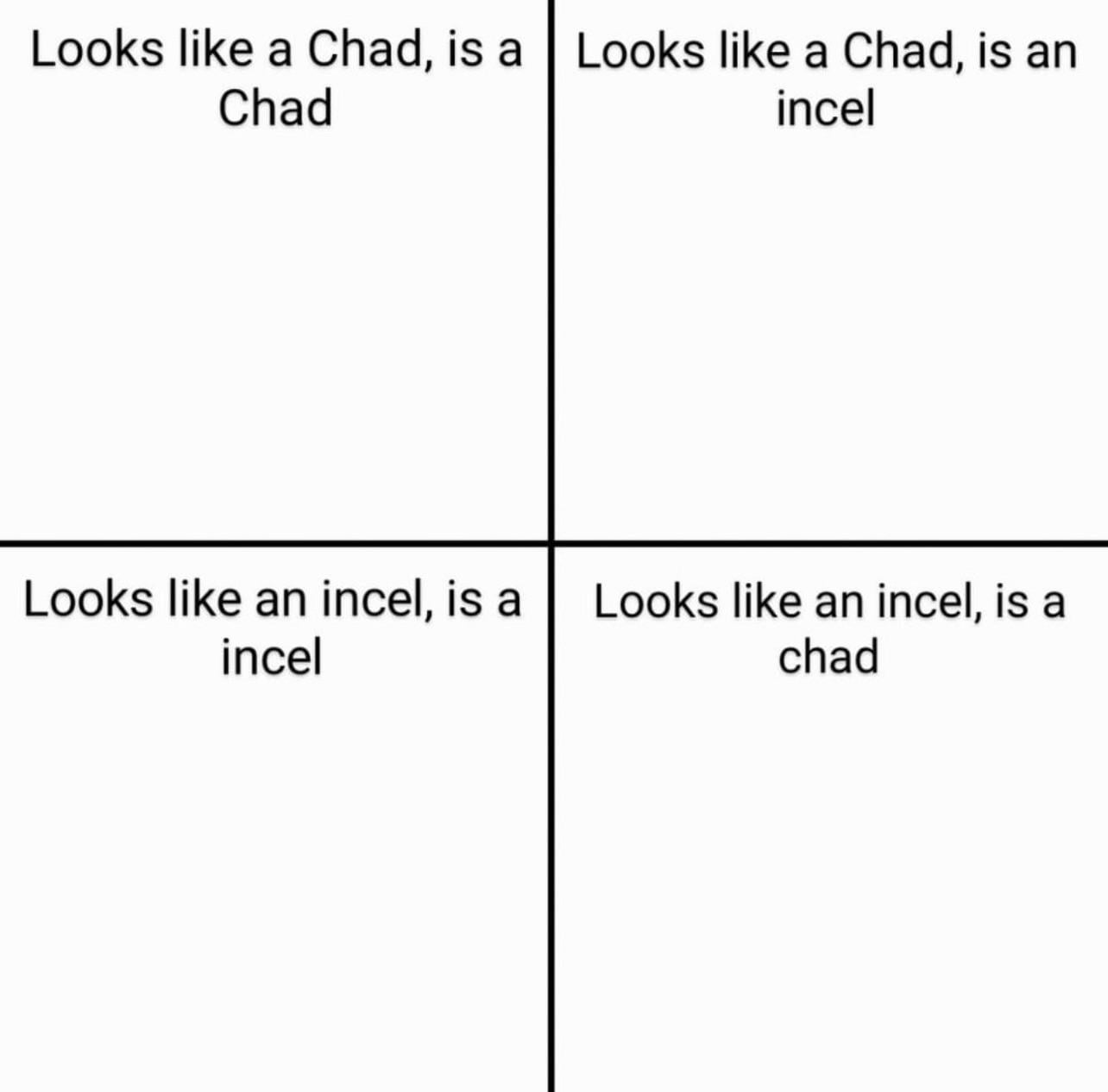 Looks like a chad or is a chad Blank Meme Template
