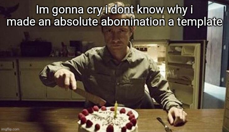 Scary John | Im gonna cry i dont know why i made an absolute abomination a template | image tagged in scary john | made w/ Imgflip meme maker