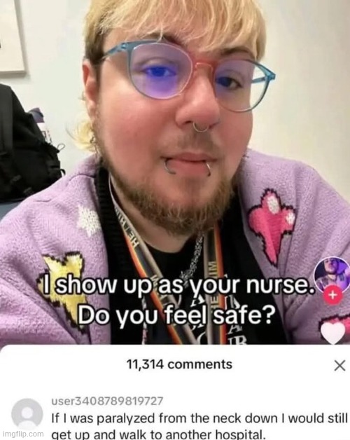 image tagged in nurse | made w/ Imgflip meme maker