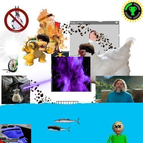 everyone in the center is annihilated. bottom comment changes the image | made w/ Imgflip meme maker