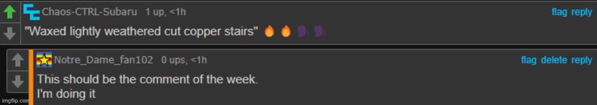 Comment Of The Week | made w/ Imgflip meme maker