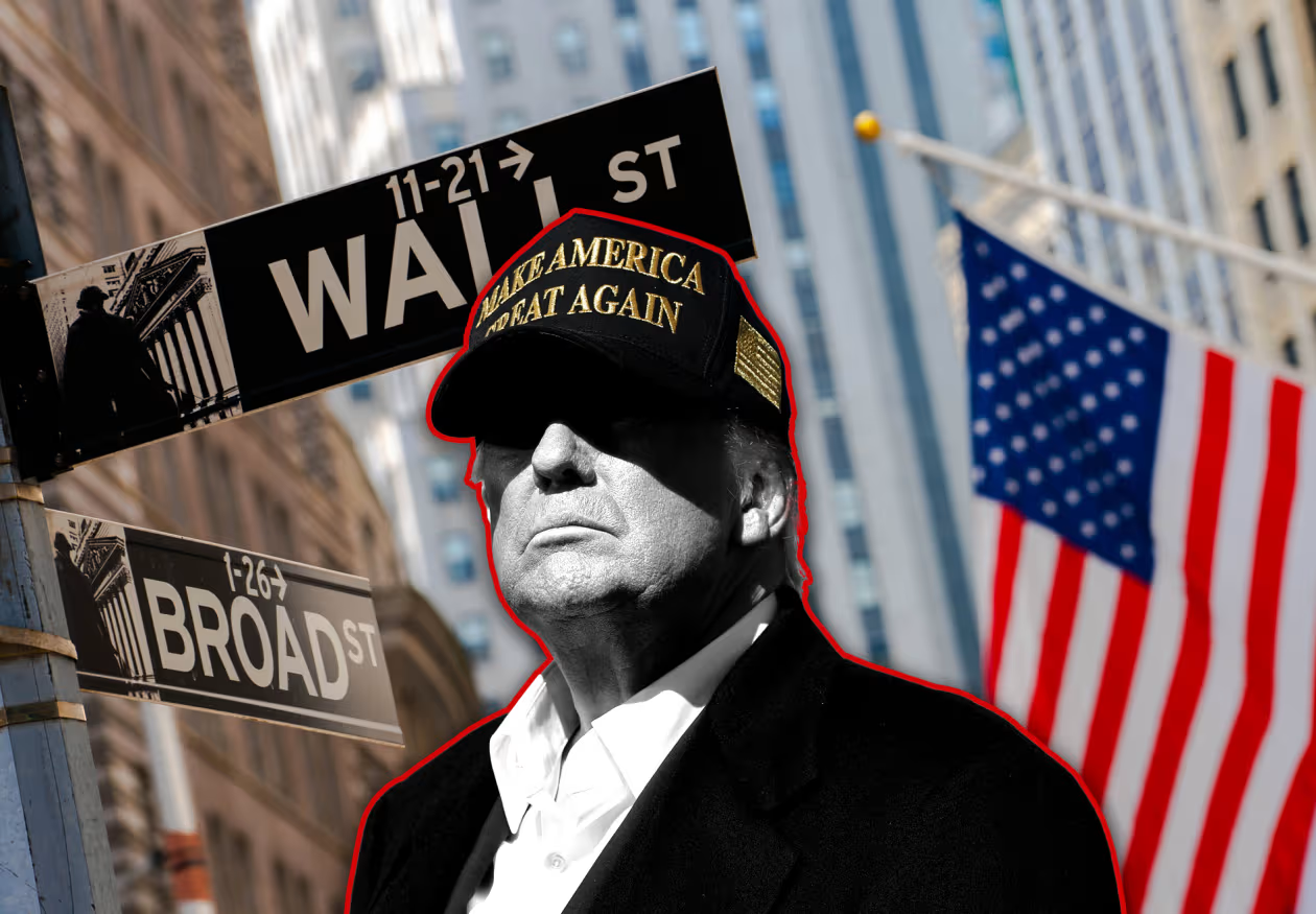 trump wall street Blank Meme Template