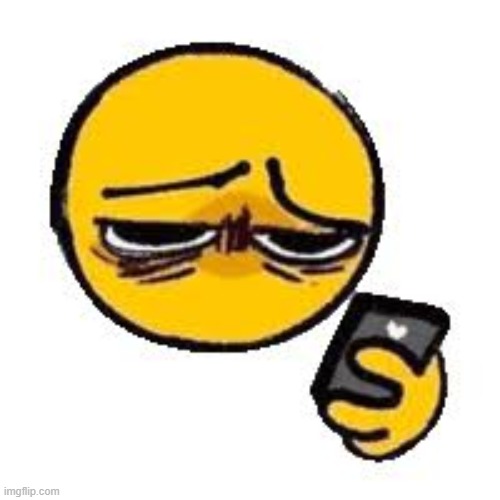 Emoji looking up from phone | image tagged in emoji looking up from phone | made w/ Imgflip meme maker