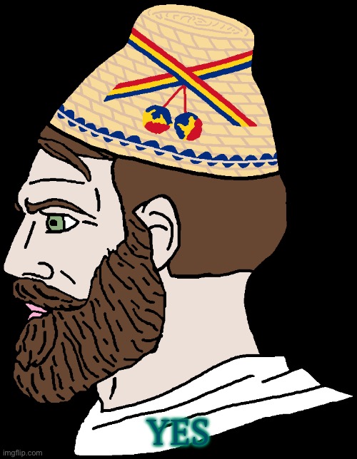 Romanian yes chad | YES | image tagged in romanian yes chad | made w/ Imgflip meme maker