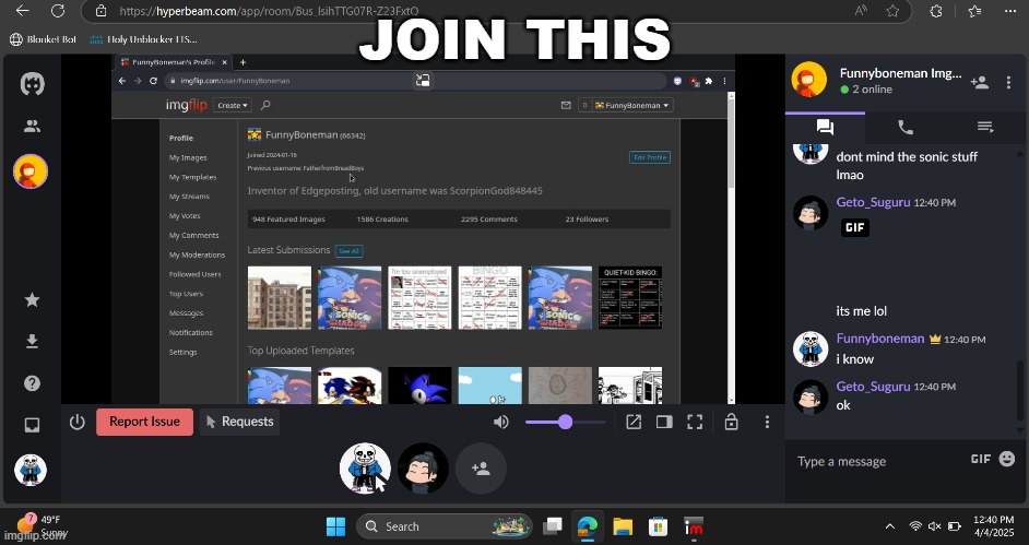 JOIN THIS | image tagged in hi | made w/ Imgflip meme maker